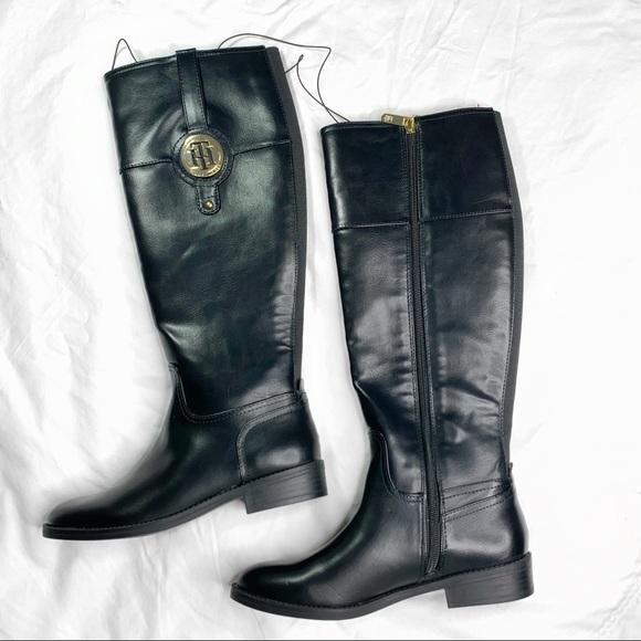 Tommy Hilfiger Shoes - Tommy Hilfiger Black Riding Boots NWOT